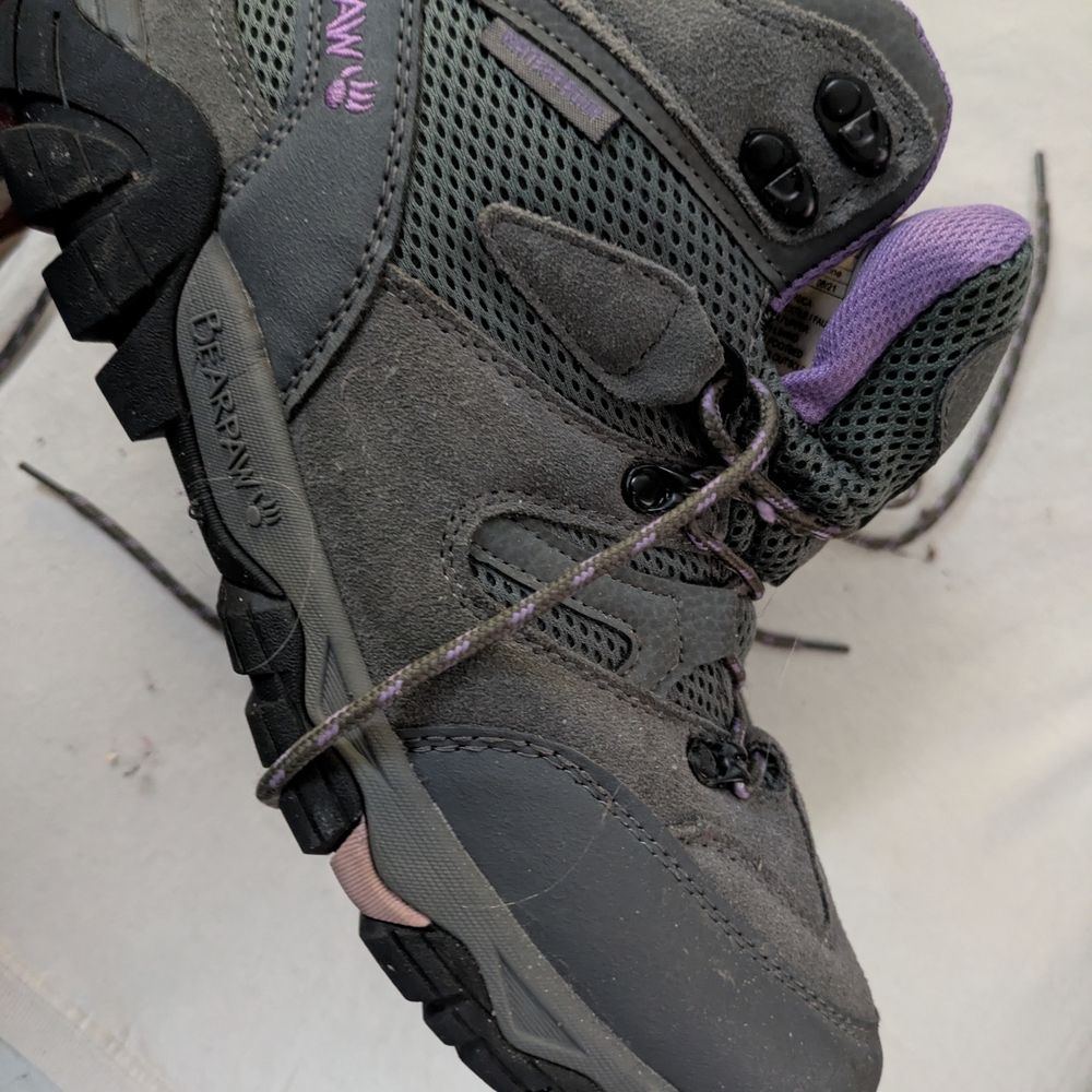 BearPaw Women's Gray and Lavender Corsica Hiking Boots